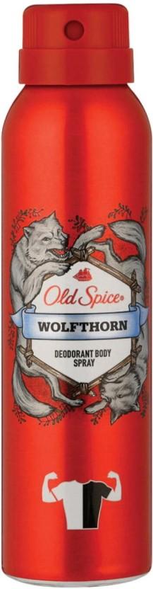 Old Spice Wolfthorn Deodorant Spray  -  For Men (150 ml, Pack of 6)