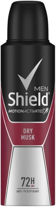 Shield Motion Activated Dry Musk Deodorant Spray  -  For Men (150 ml)