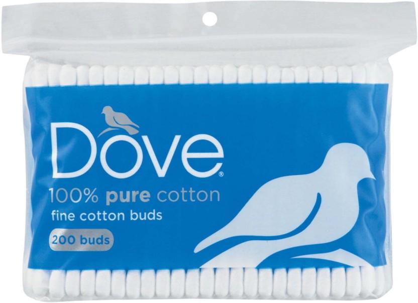 Dove Fine Earbuds Cotton Buds Cotton Ball Pad Bud For Men & Women (200Units)