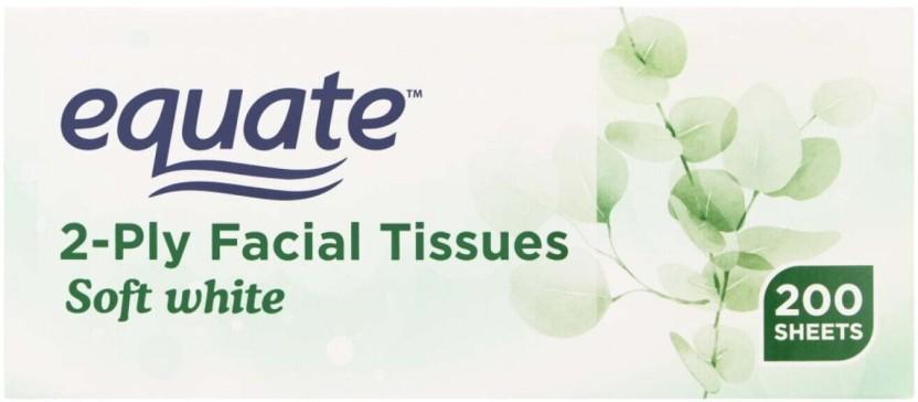 Equate 2 Ply Facial Dry Tissue (Pack of 7200)