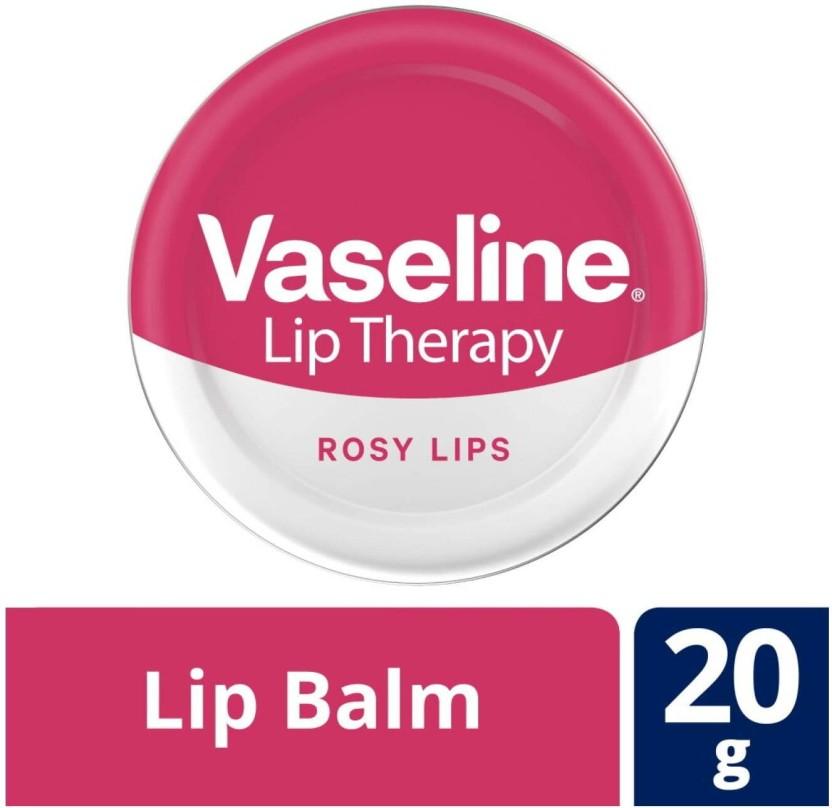 Vaseline Lip Therapy Rosy Lips (Pack of 12, 20 g)