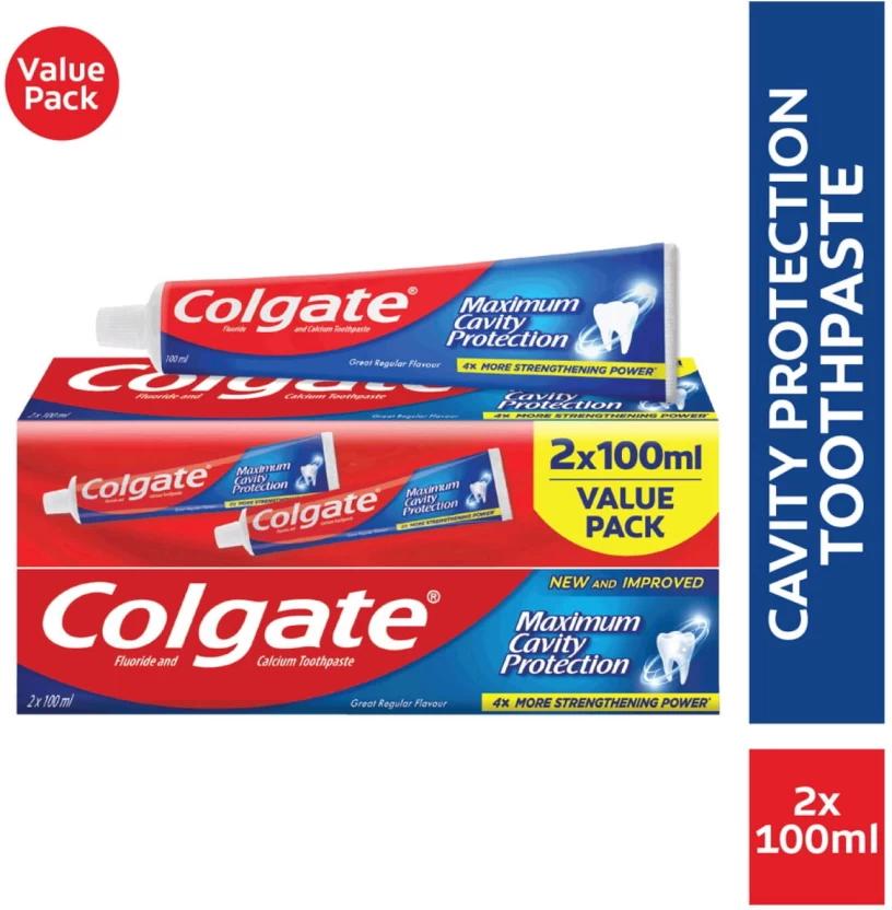 Colgate Maximum Cavity Protection Toothpaste (100 ml, Pack of 2)