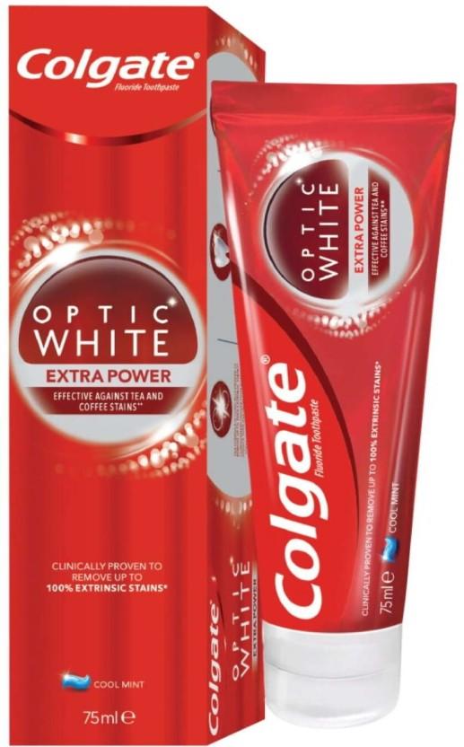 Colgate Optic White Extra Power Toothpaste (75 ml, Pack of 12)