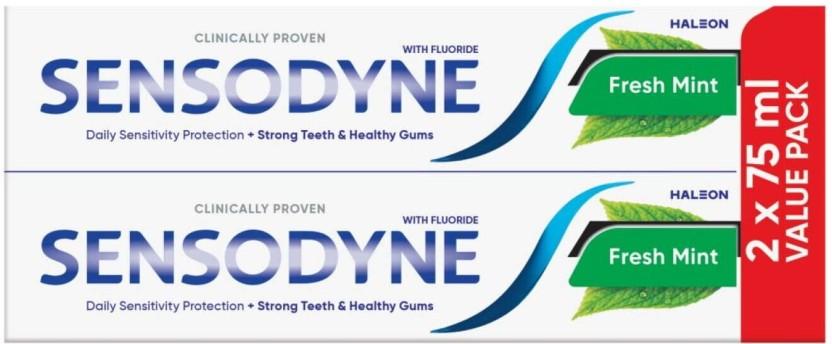 Sensodyne Everyday Protection Fresh Mint Toothpaste (75 ml, Pack of 2)