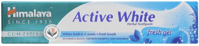 Himalaya Active White Herbal Toothpaste (75 ml, Pack of 6)
