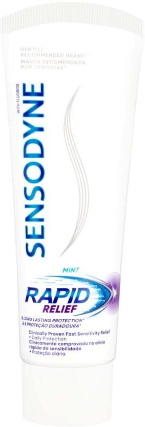 Sensodyne Mint Rapid Relief Toothpaste (75 ml, Pack of 12)