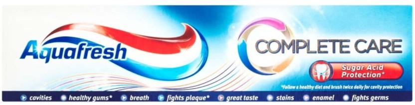 Aquafresh Complete Care Sugar Acid Protection Toothpaste (75 ml, Pack of 12)