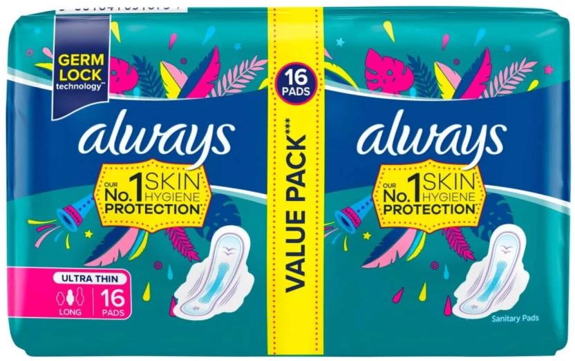 Always Ultra Long Sanitary Pad (Pack of 16)
