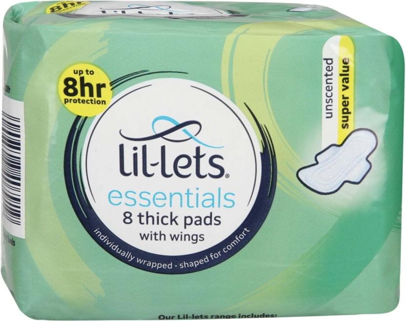 Lil-Lets Essentials Pads Unscented Pantyliner (Pack of 8)