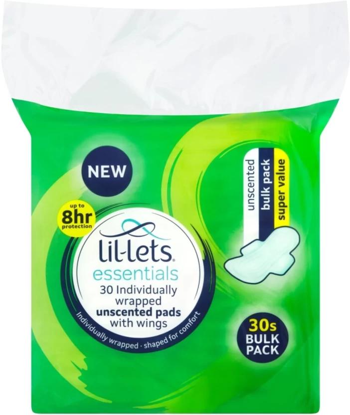 Lil-Lets Essential Bulk Pack Sanitary Pad (Pack of 30)