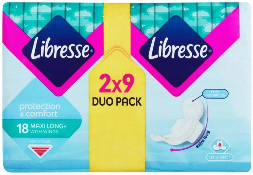 Libresse Cotton Feel Super Duo Sanitary Pad (Pack of 18)
