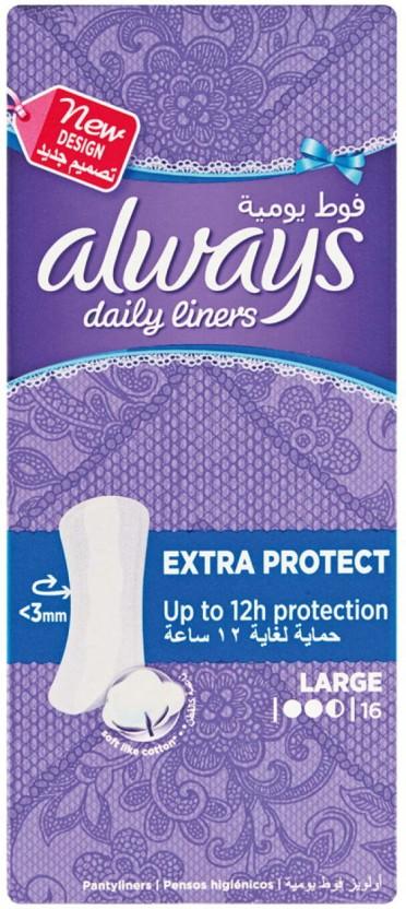 Always Everyday Pantyliners Large Pantyliner (Pack of 16)