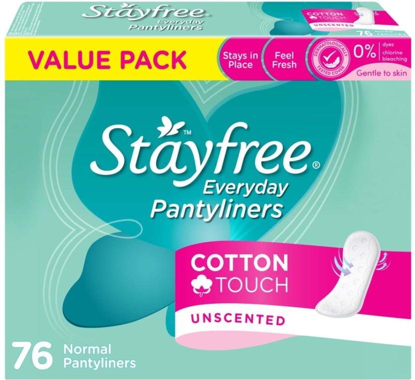 Stayfree Pantyliners | Normal Cotton Pantyliner (Pack of 76)