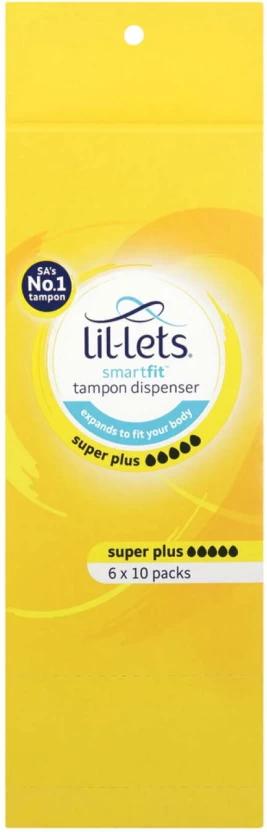 Lil-Lets Dispenser, Super Plus Tampons (Pack of 60)