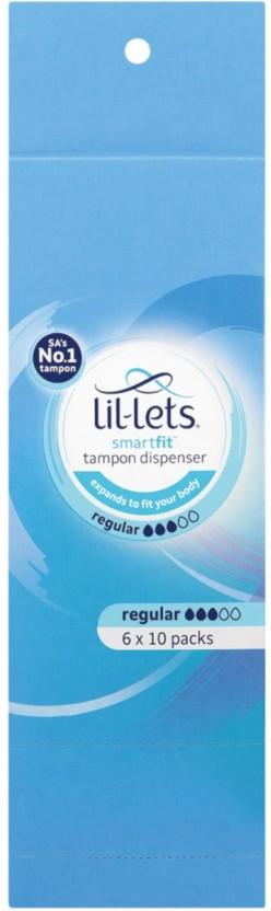 Lil-Lets Dispenser, Regular Tampons (Pack of 60)