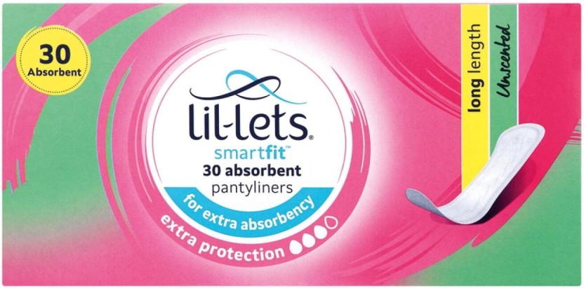 Lil-Lets Pantyliners Long Unscented Pantyliner (Pack of 30)