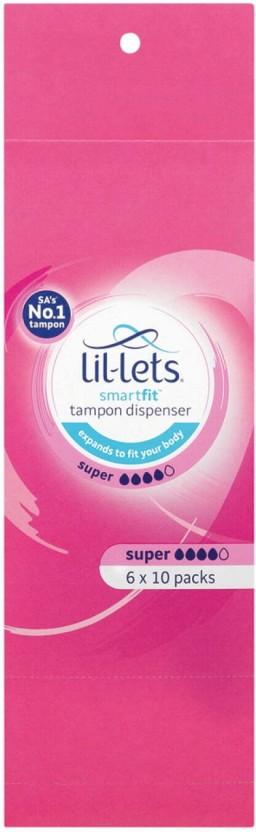 Lil-Lets Dispenser, Super Tampons (Pack of 60)