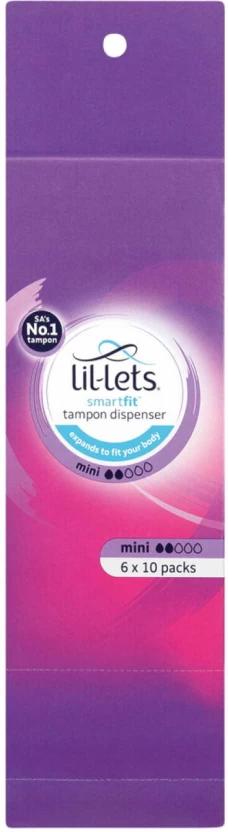 Lil-Lets Dispenser, Mini Tampons (Pack of 60)