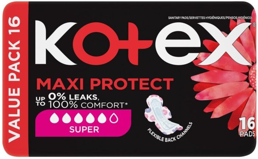 Kotex Designer Maxi Pads Super Sanitary Pad (Pack of 16)