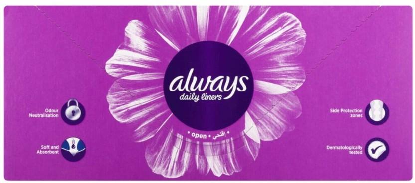 Always Everyday Pantyliners Large Pantyliner (Pack of 16)
