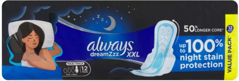 Always Maxi Xxl Nights Sanitary Pad (Pack of 12)