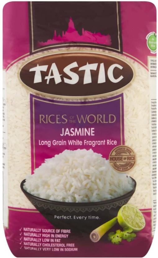 Tastic Jasmine Long Grain Rice (Long Grain, Raw) (1 kg)