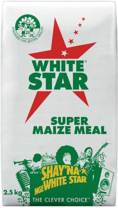 White Star Super Maize Meal Maize/Corn (2.5 kg, Pack of 4)