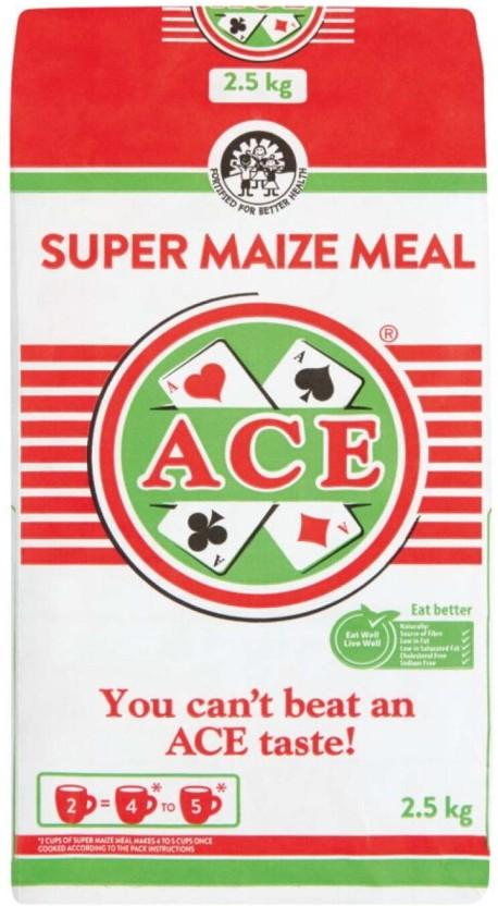 Ace Super Maize Meal Maize/Corn (2.5 kg, Pack of 8)