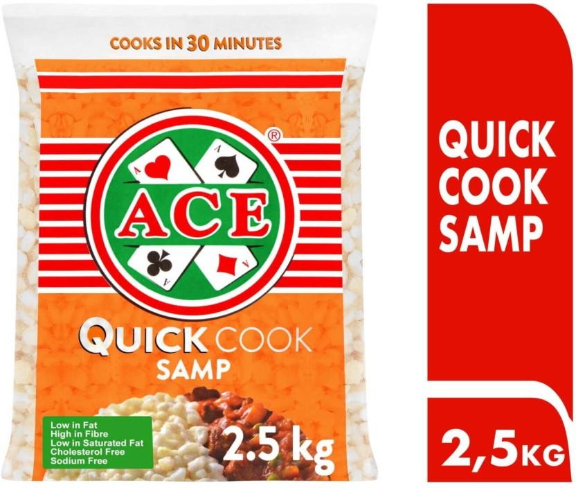 Ace Quick Cook Samp Maize/Corn (2.5 kg, Pack of 8)