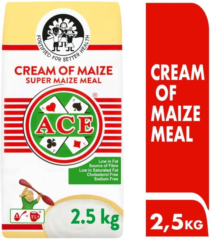 Ace Cream of Maize Meal Maize/Corn (2.5 kg, Pack of 8)