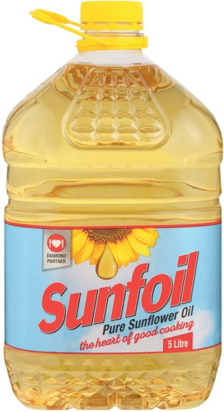 Sunfoil Pure Sunflower Oil Plastic Bottle (4 x 5 L)