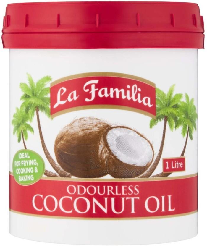 La Familia Odourless Coconut Oil Jar (8 x 1 L)
