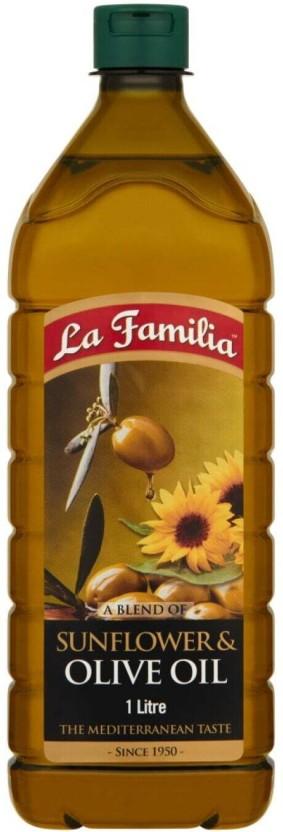 La Familia Sunflower & Olive Blended Oil Plastic Bottle (1 L)