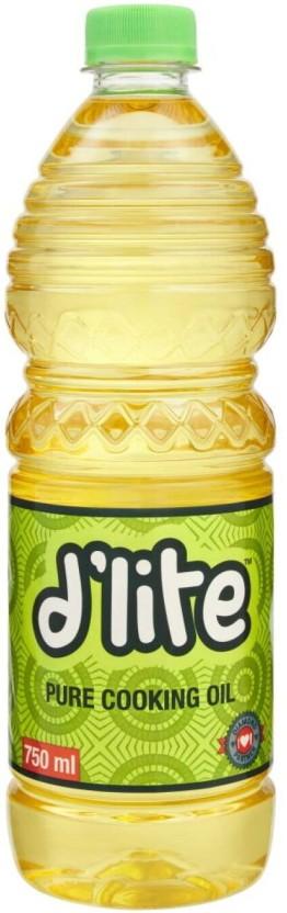 D'lite Pure Cooking Oil Plastic Bottle (750 ml)