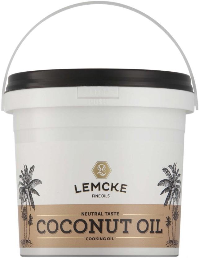 Lemcke Neutral Taste Coconut Oil Plastic Bucket (12 x 1 L)