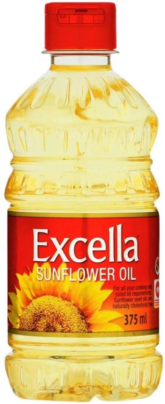 Excella Cooking Sunflower Oil Plastic Bottle (375 ml)
