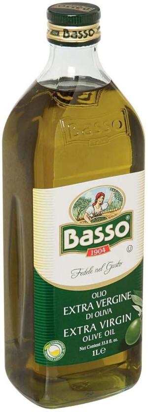 Basso Extra Virgin Olive Oil Glass Bottle (12 x 1 L)