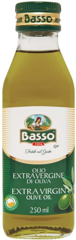 Basso Extra Virgin Olive Oil Glass Bottle (250 ml)