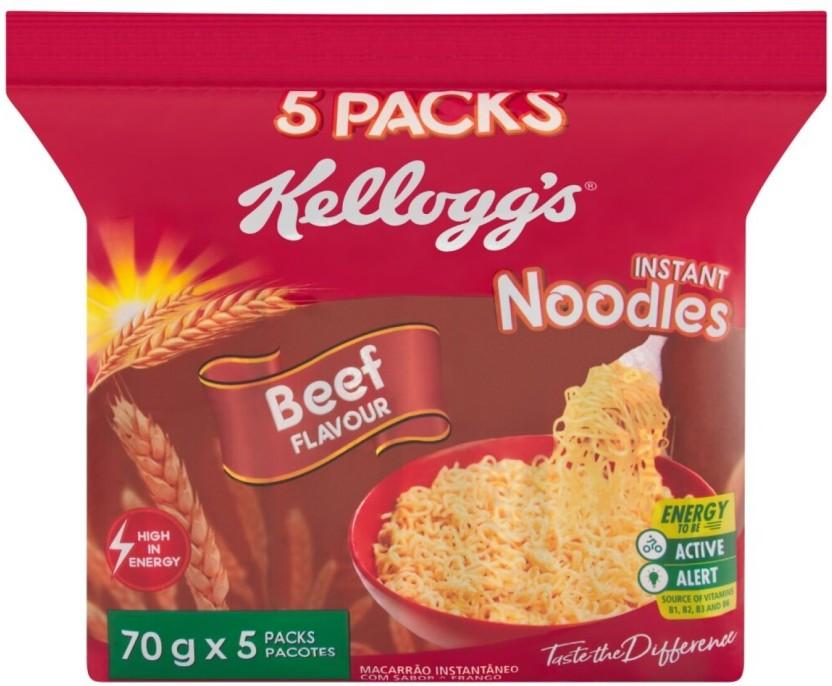 Kellogg's Beef Instant Noodles Non-vegetarian (5 x 350 g)
