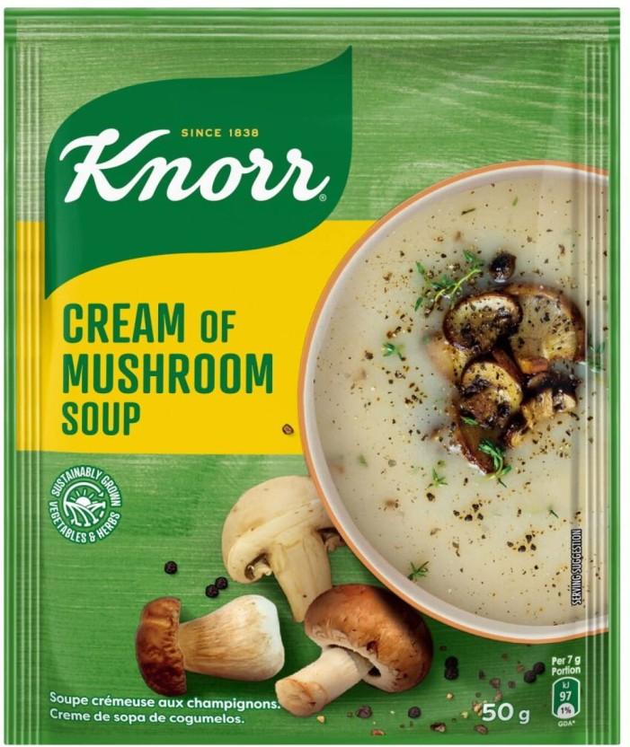 Knorr Cream of Mushroom Soup (Pack of 10, 50 g)