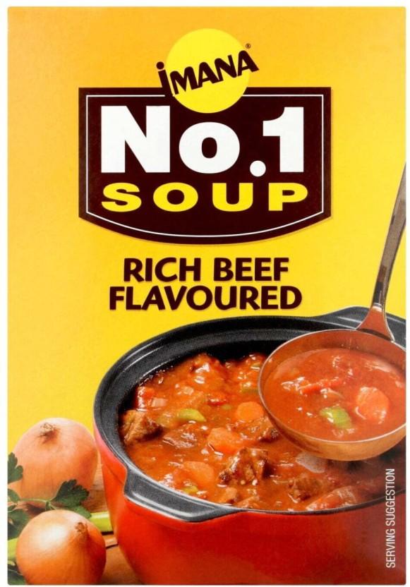 Imana Rich Beef Flavoured Soup (Pack of 5, 400 g)
