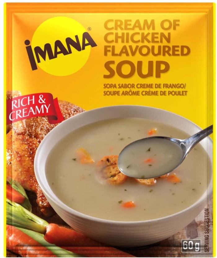 Imana Cream of Chicken Flavoured Soup (Pack of 10, 60 g)