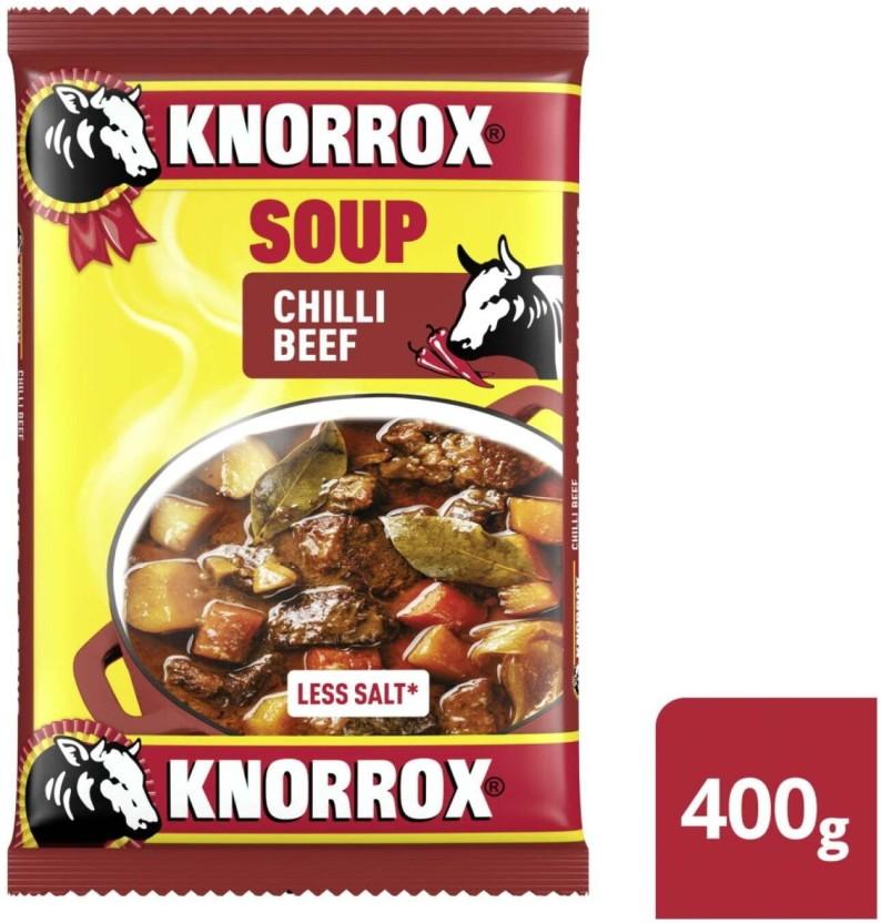 Knorrox Chilli Beef Flavoured Soup (Pack of 5, 400 g)