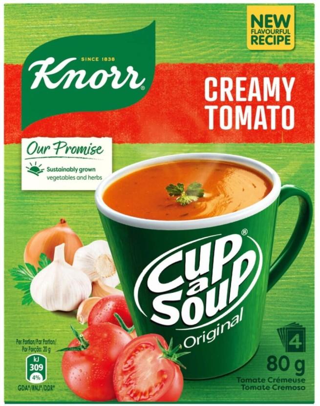 Knorr Creamy Tomato Cup A Soup (Pack of 4, 80 g)