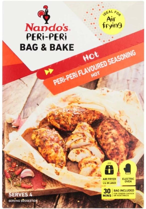 Nando's Peri-Peri Bag & Bake Hot Seasoning (1 x 20 g)