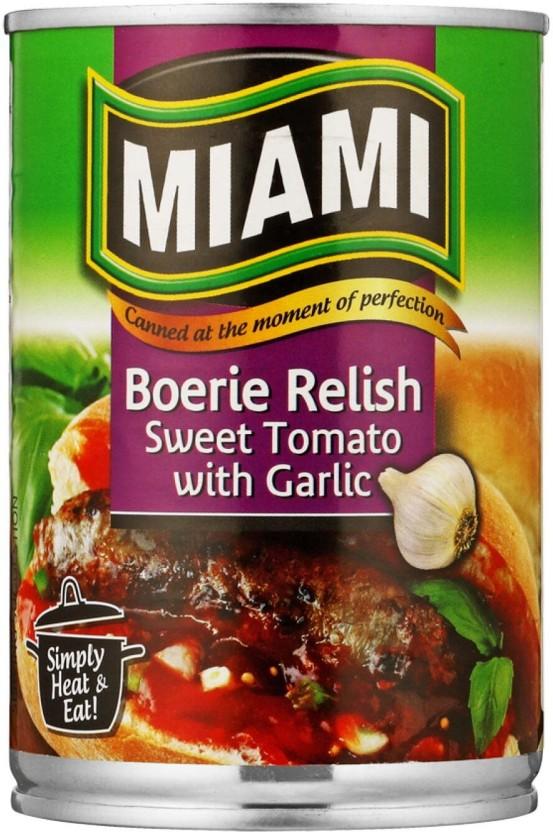 Miami Boerie Relish Sweet Tomato With Chilli Vegetables (501 g, Pack of 6)