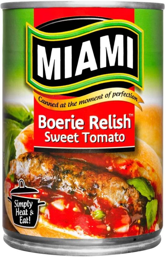 Miami Boerie Relish Sweet Tomato With Garlic Vegetables (501 g, Pack of 6)