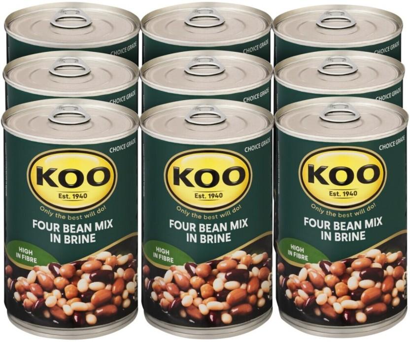 Koo Four Bean Mix Beans (410 g, Pack of 12)