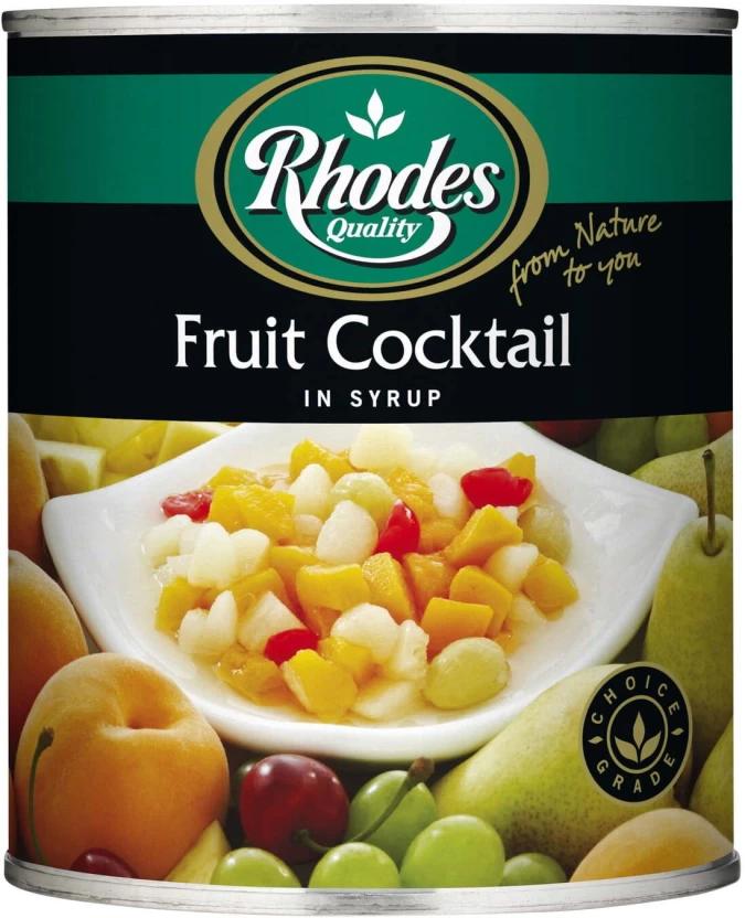 Rhodes Fruit Cocktail in Syrup Fruits (825 g, Pack of 6)