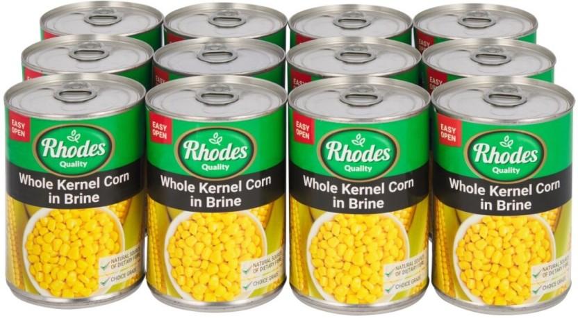 Rhodes Whole Kernel in Brine Corn (410 g, Pack of 12)
